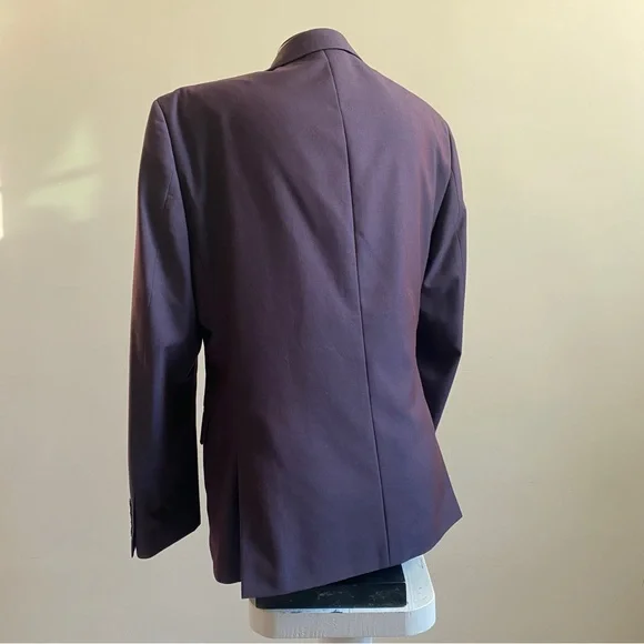 Calvin Klein suit blazer eggplant / Aubergine - Picture 4 of 14